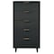 Manhattan Comfort Granville Tall 23.62 Narrow Dresser in Dark Grey DR-5005 - alternate 1